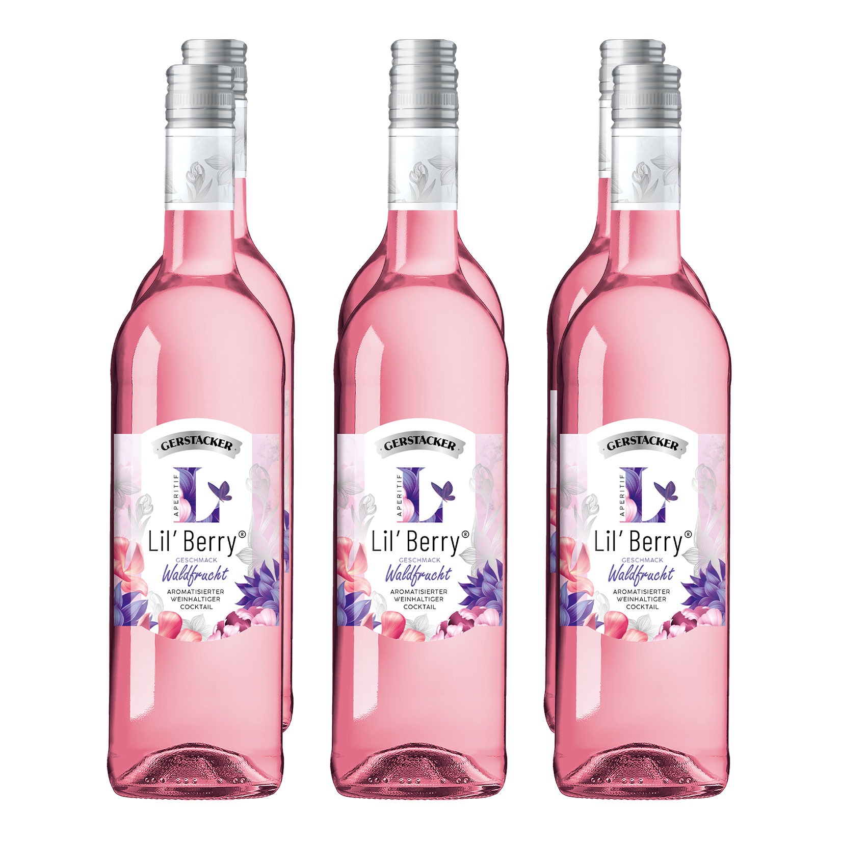 Gerstacker Lil&rsquo; Berry Waldfrucht 5,1 % vol 6 x 0,75 Liter 