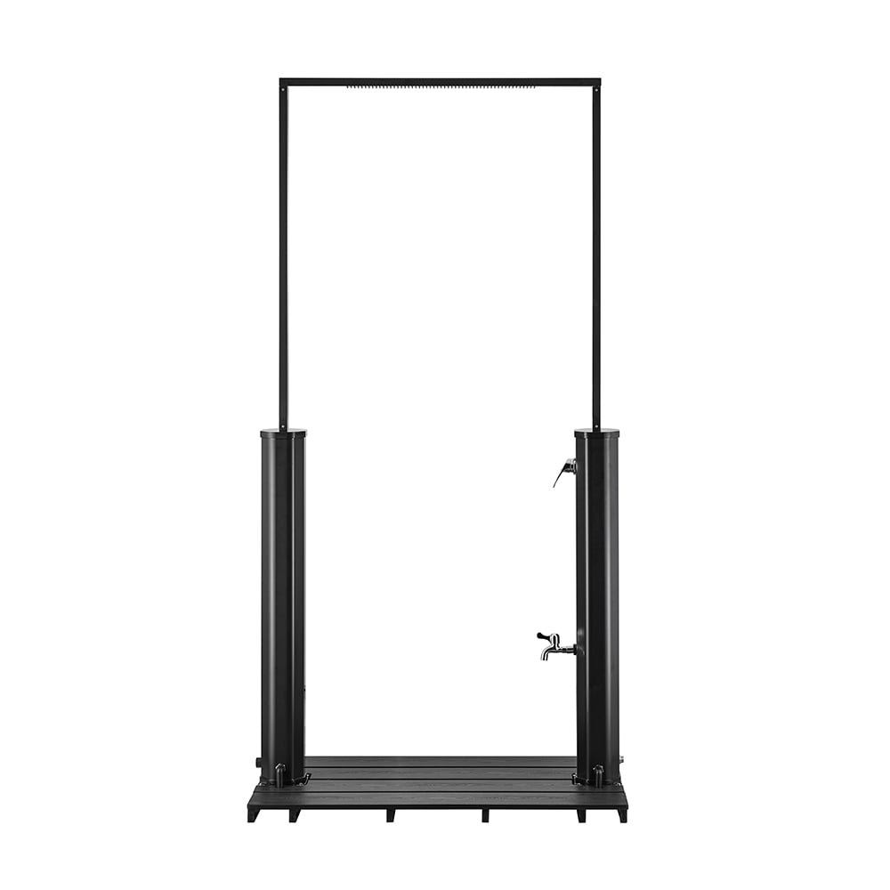 HOME DELUXE Solardusche mit Bodenplatte PAROS 