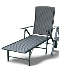 Sedex Klappliege Palma graphit Flechtfaser Hularo 