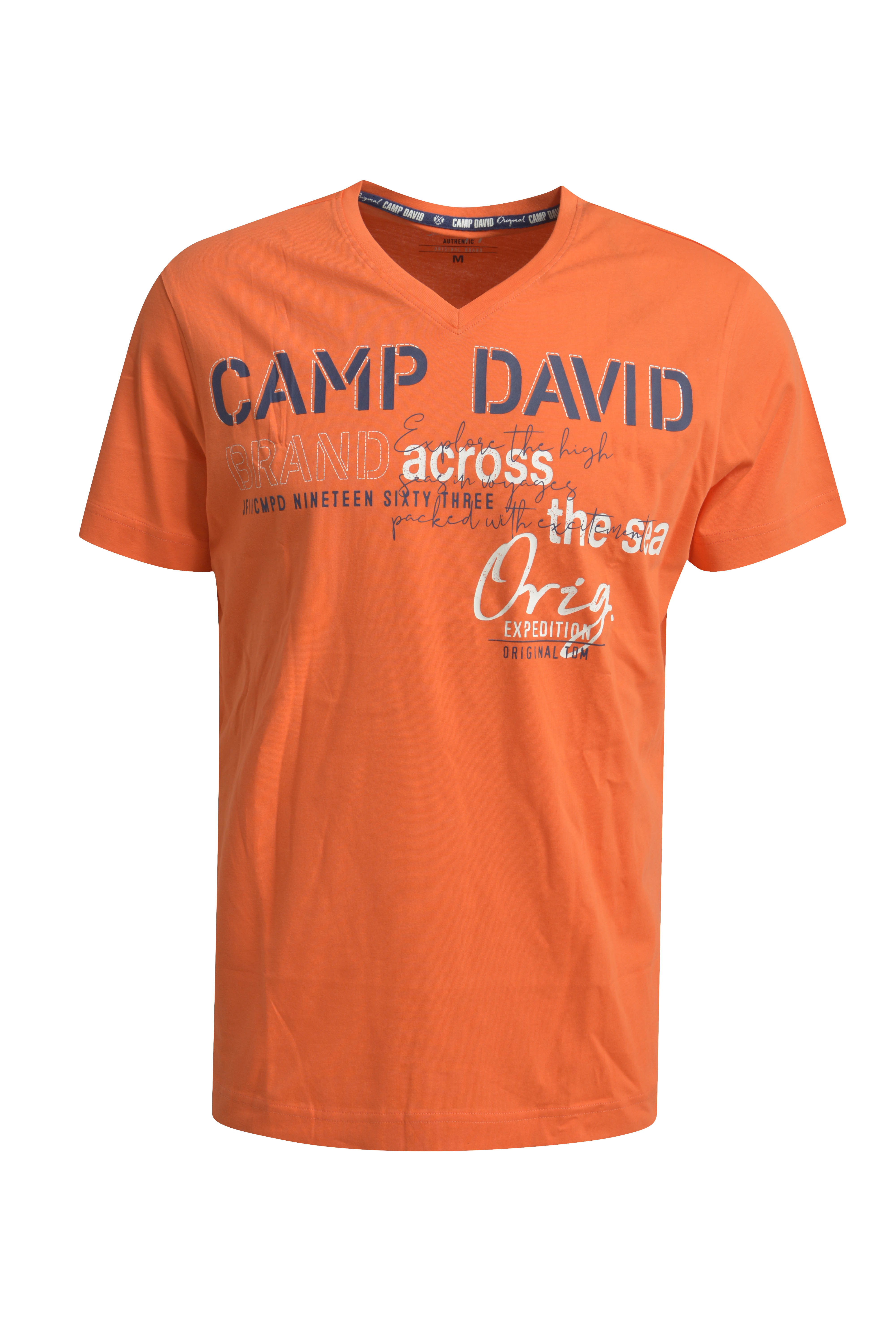 Camp David T-Shirt Oneck Gr. M orange - Bild 1