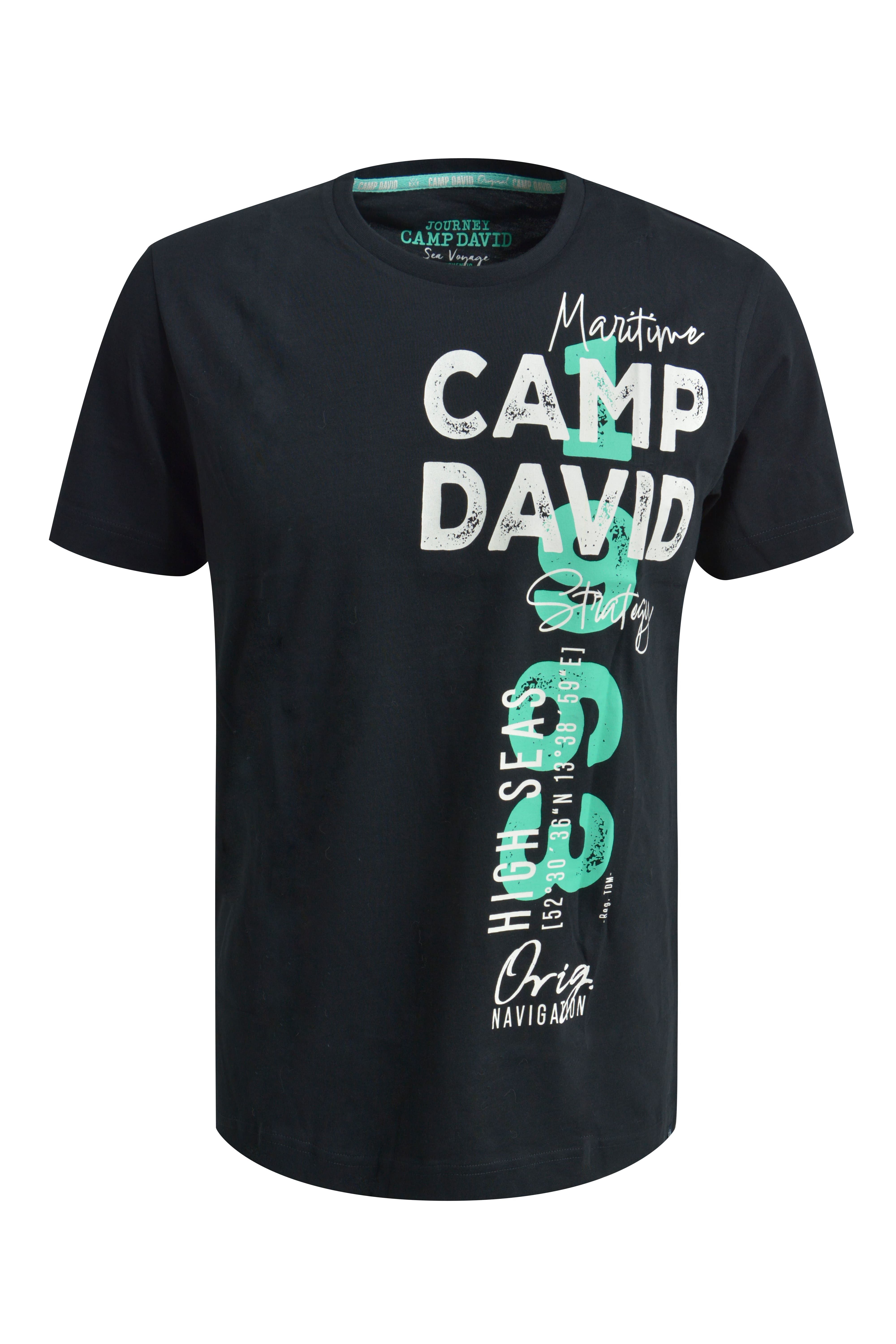 Camp David T-Shirt Oneck Gr. XXL schwarz - Bild 1