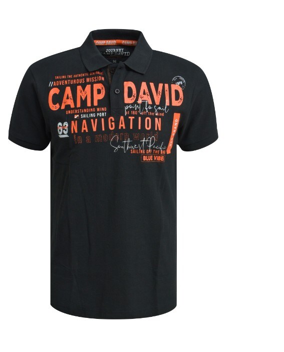 Camp David Polo Gr.M schwarz - Bild 1