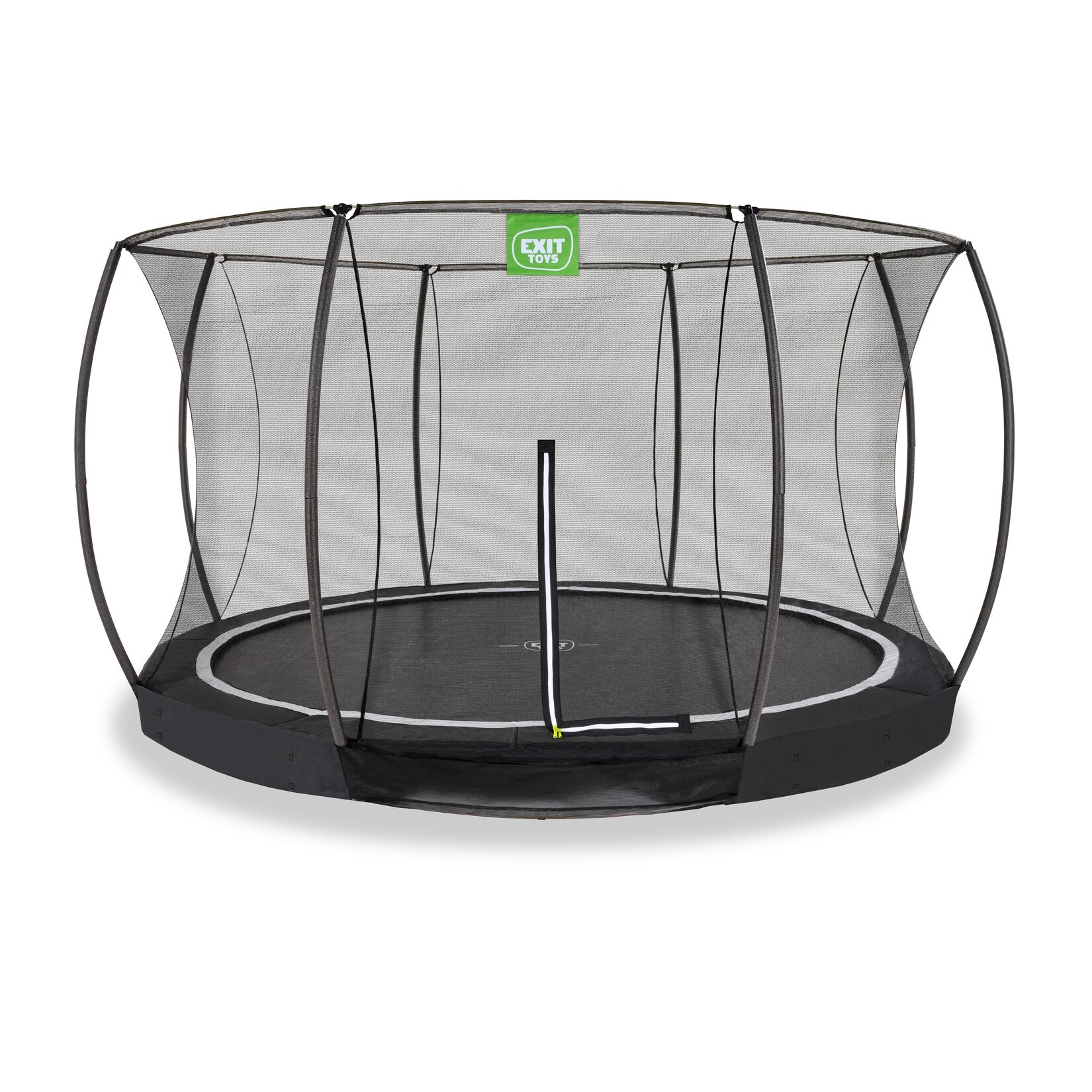 Black Edition Bodentrampolin ø366cm - schwarz