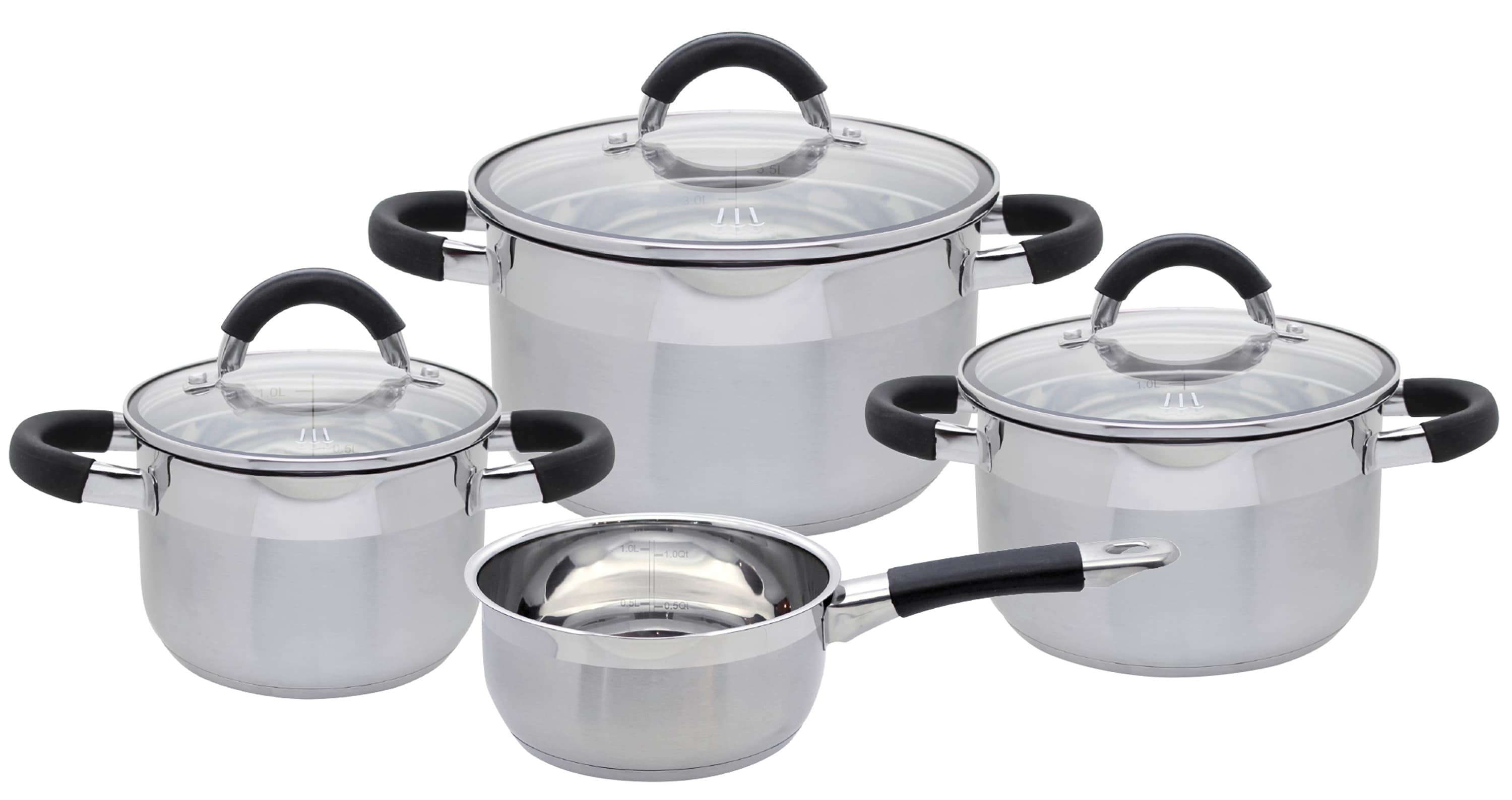 Topfset 4-teilig Black Steam 