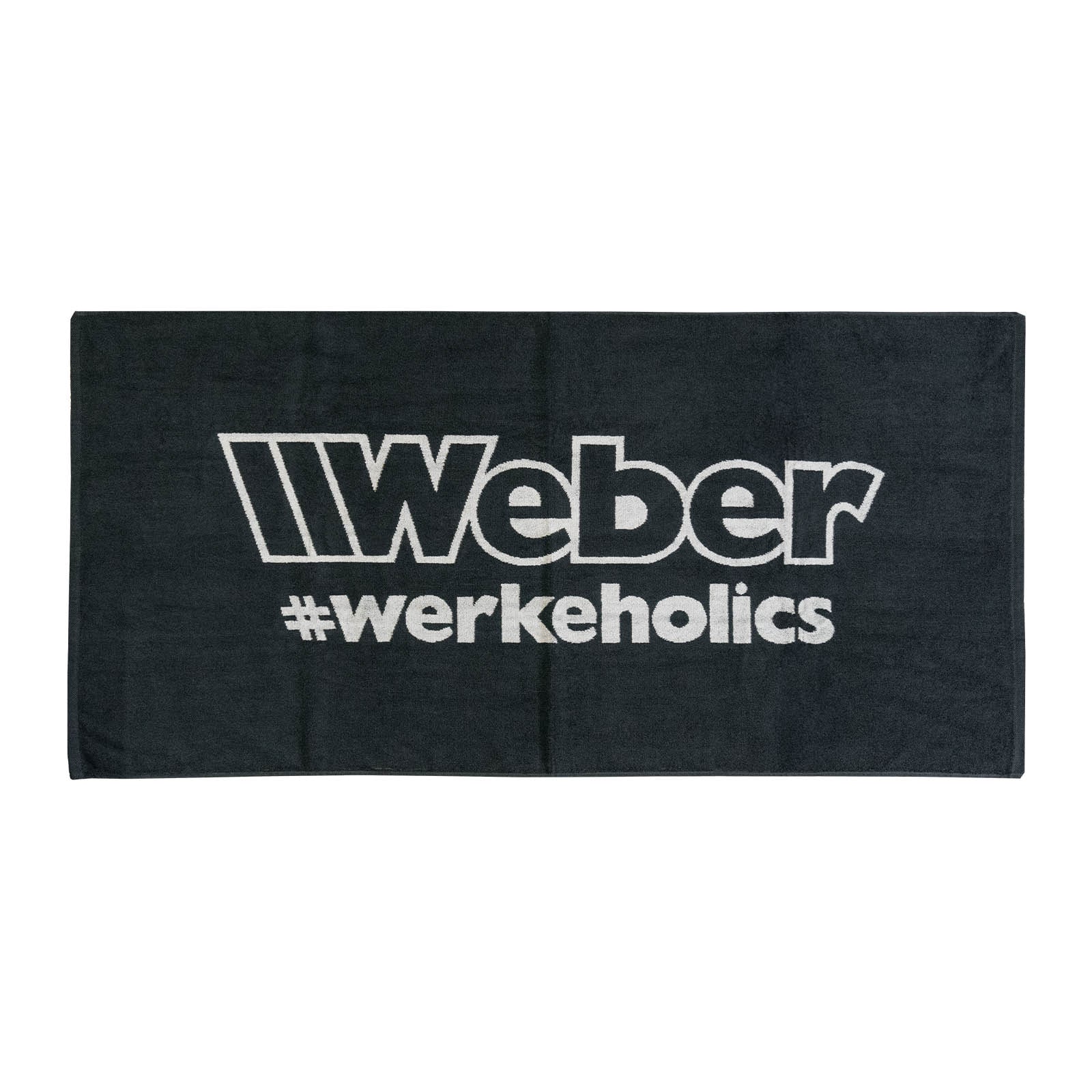 Weber #Werkeholics Handtuch 70x140cm schwarz 