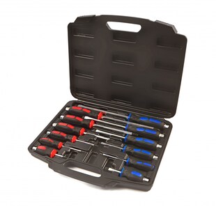 Weber Schraubendreher Satz mit Schlagkappe 12-teilig Schlitz / PH 