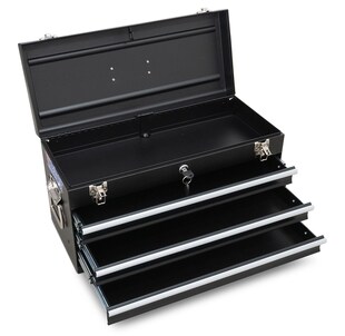 Weber Leere Werkzeugkiste mit 3 Schubladen und Klappdeckel 