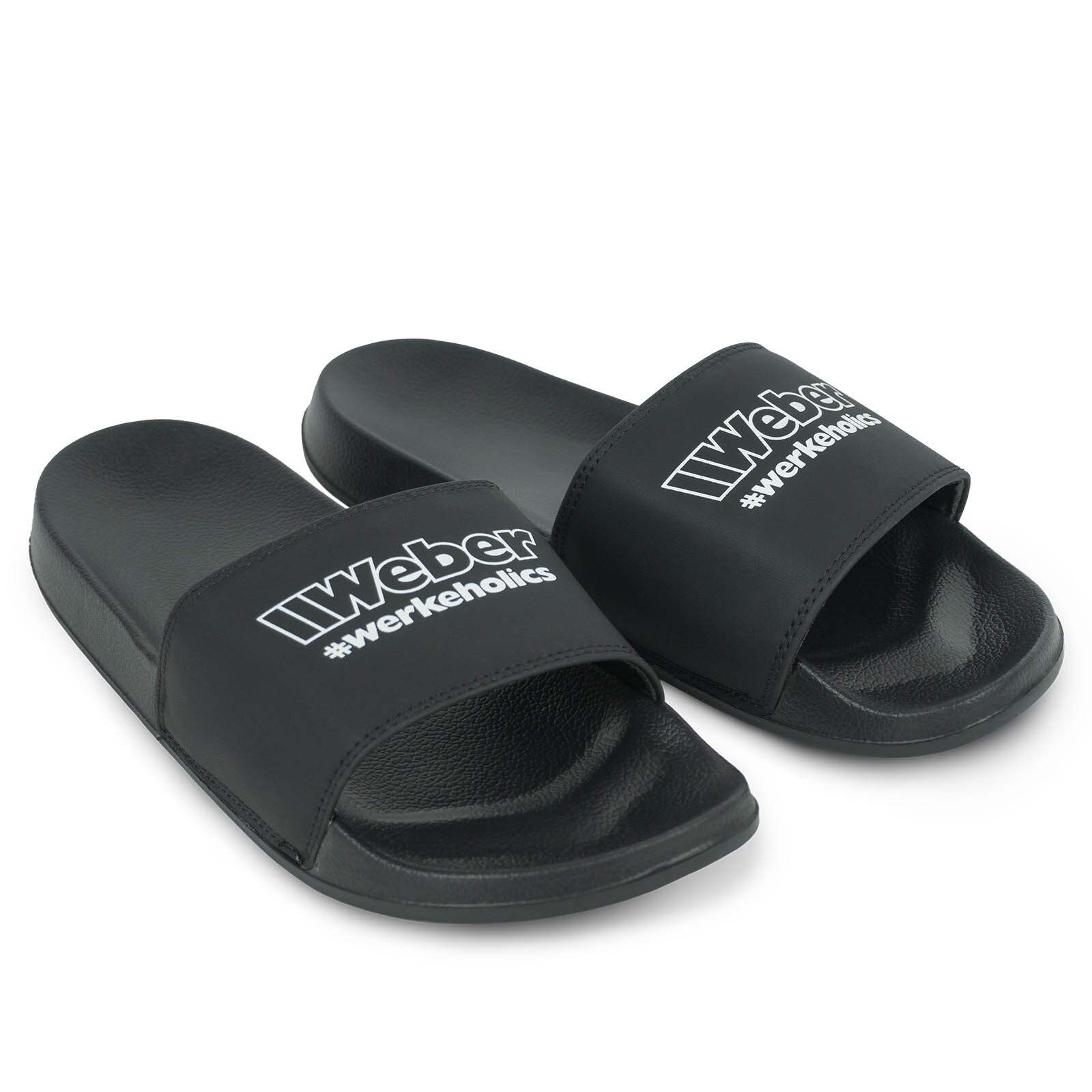 Weber #Werkeholics Badelatschen schwarz Gr&ouml;&szlig;e 37 