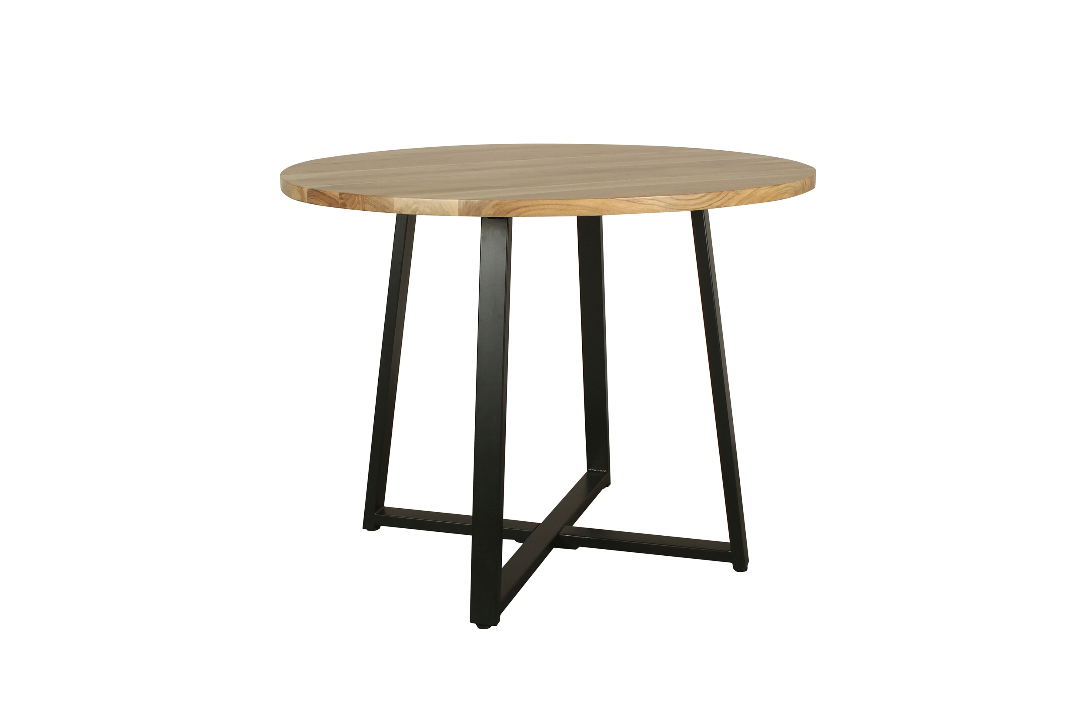 byLIVING Tisch ARROW, Durchmesser 100 cm, Massivholz Akazie natur, rund 