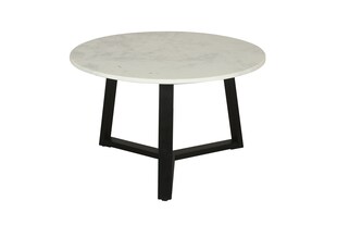 byLIVING Couchtisch CROSS, Breite 75 cm, Marmor weiß 