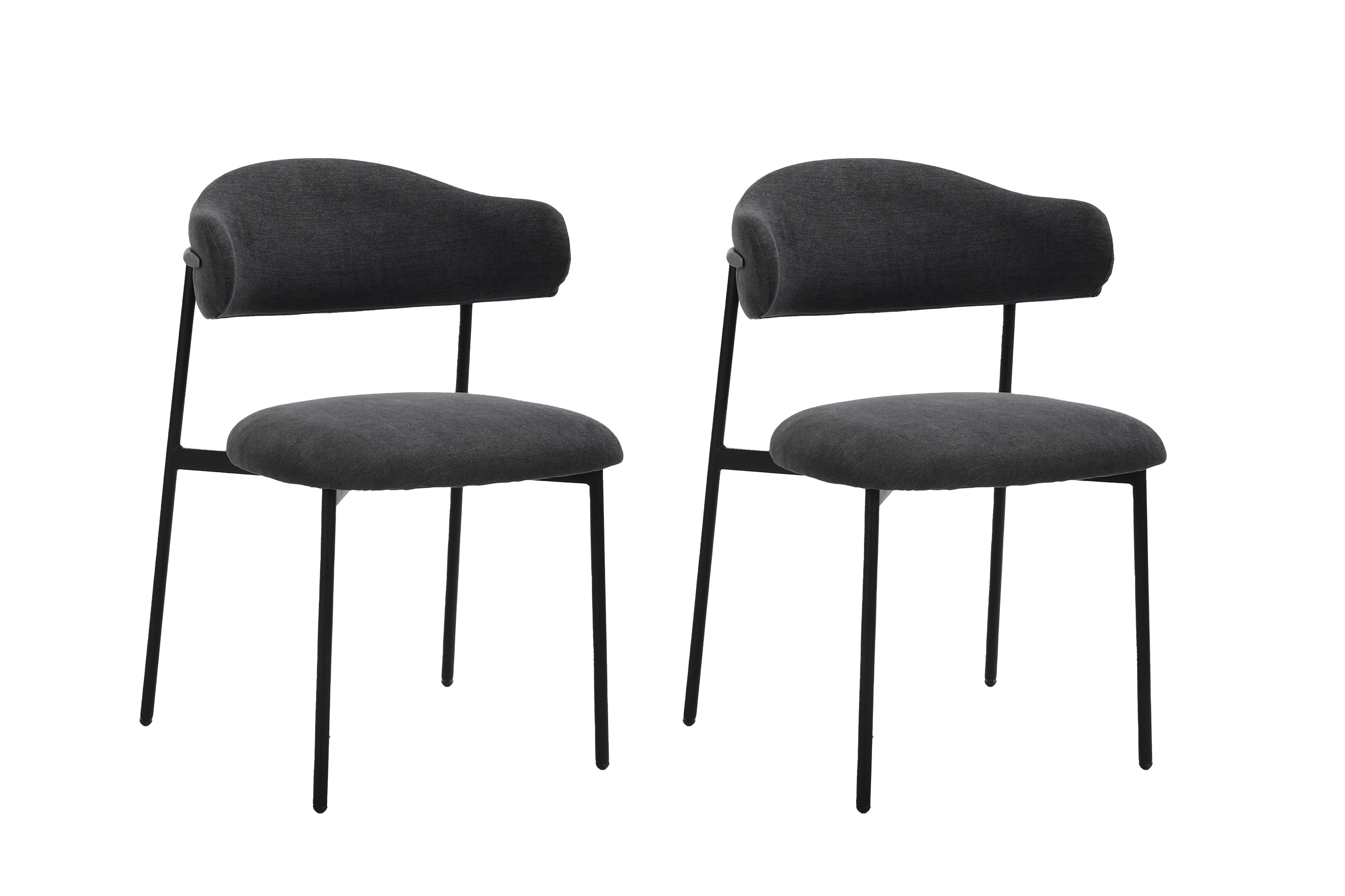 byLIVING Stuhl JERSEY, Breite 58 cm, dunkelgrau 