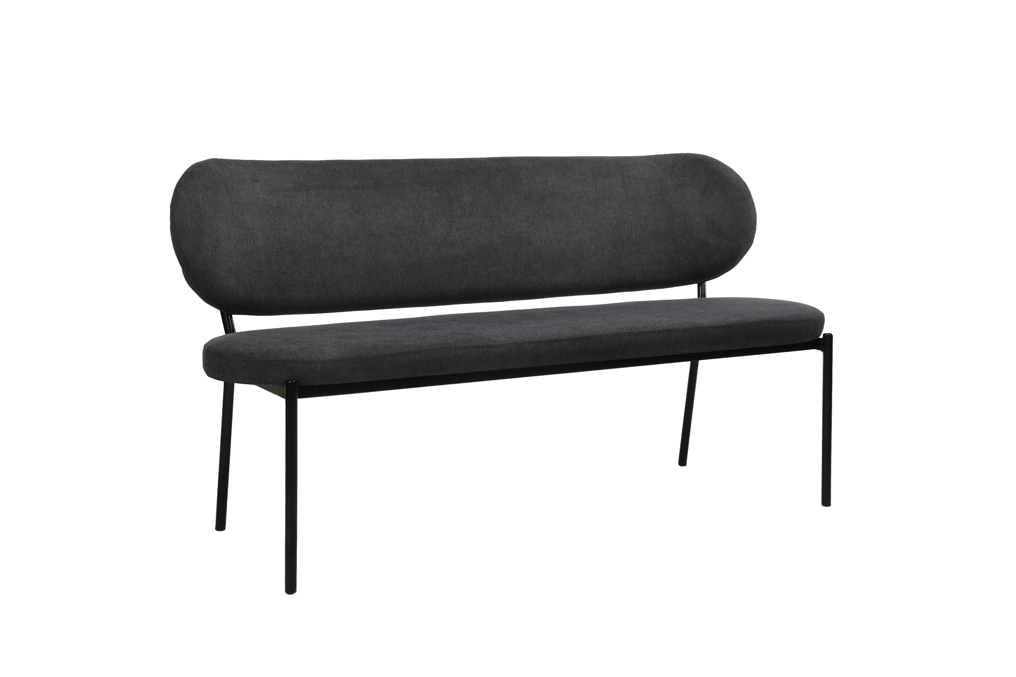 byLIVING Bank JERSEY, Breite 160 cm, dunkelgrau 