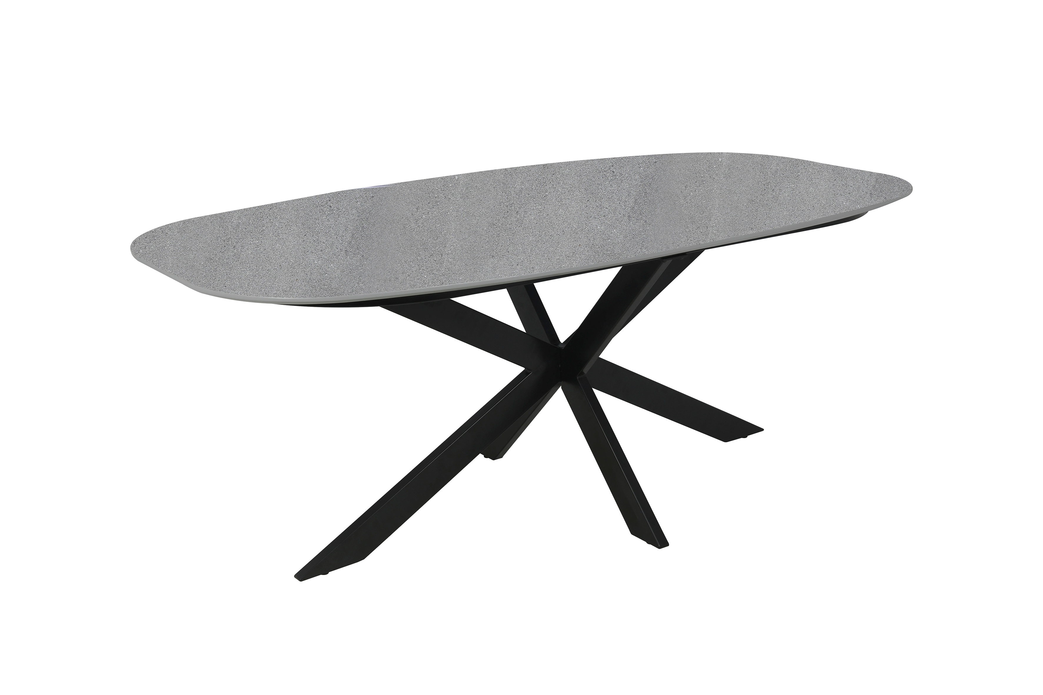 byLIVING Tisch OVAL, Breite 200 cm, Stein-Optik 