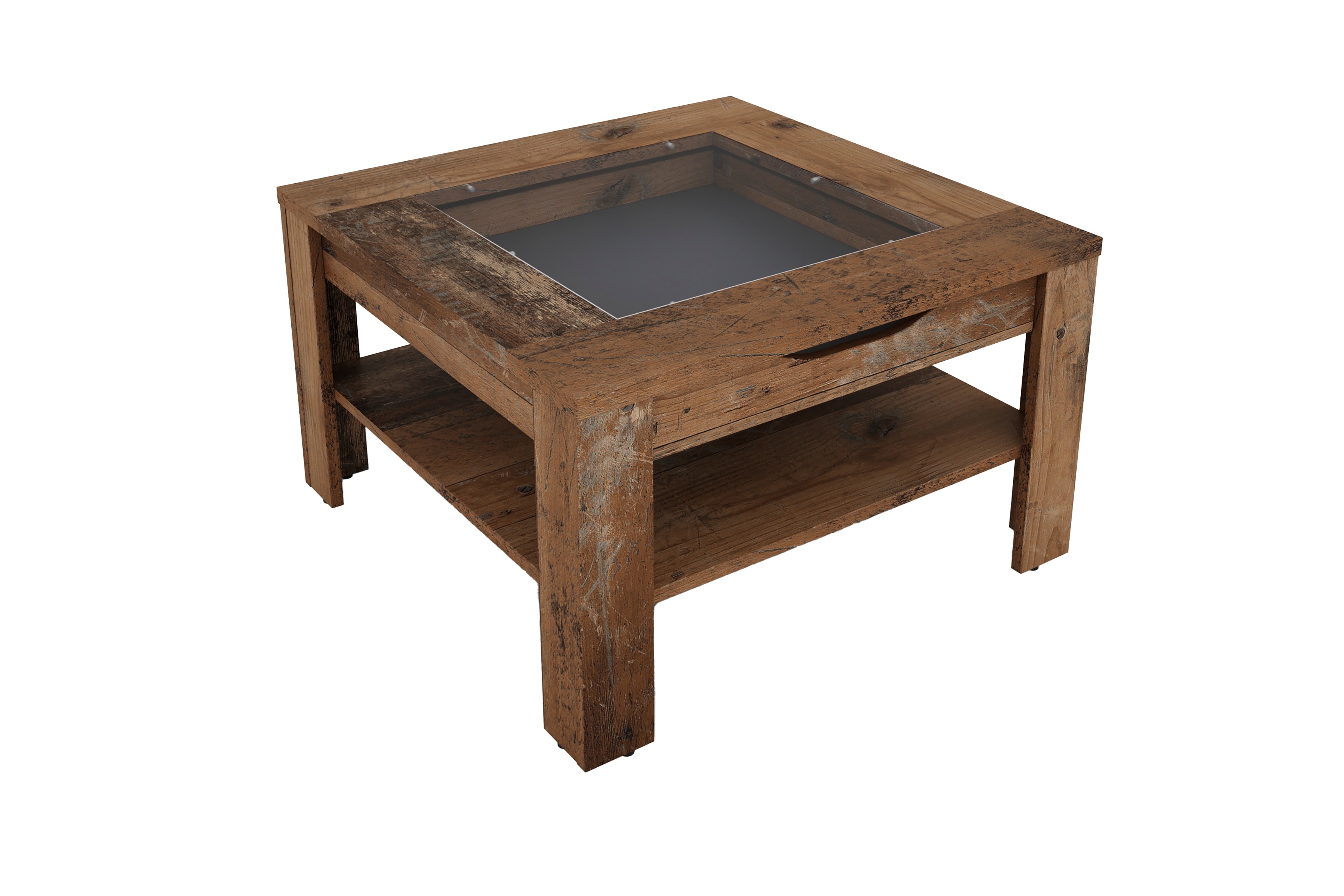 byLIVING Couchtisch RALPH, Breite 67 cm, Old Wood (Altholz-Optik)/anthrazit 