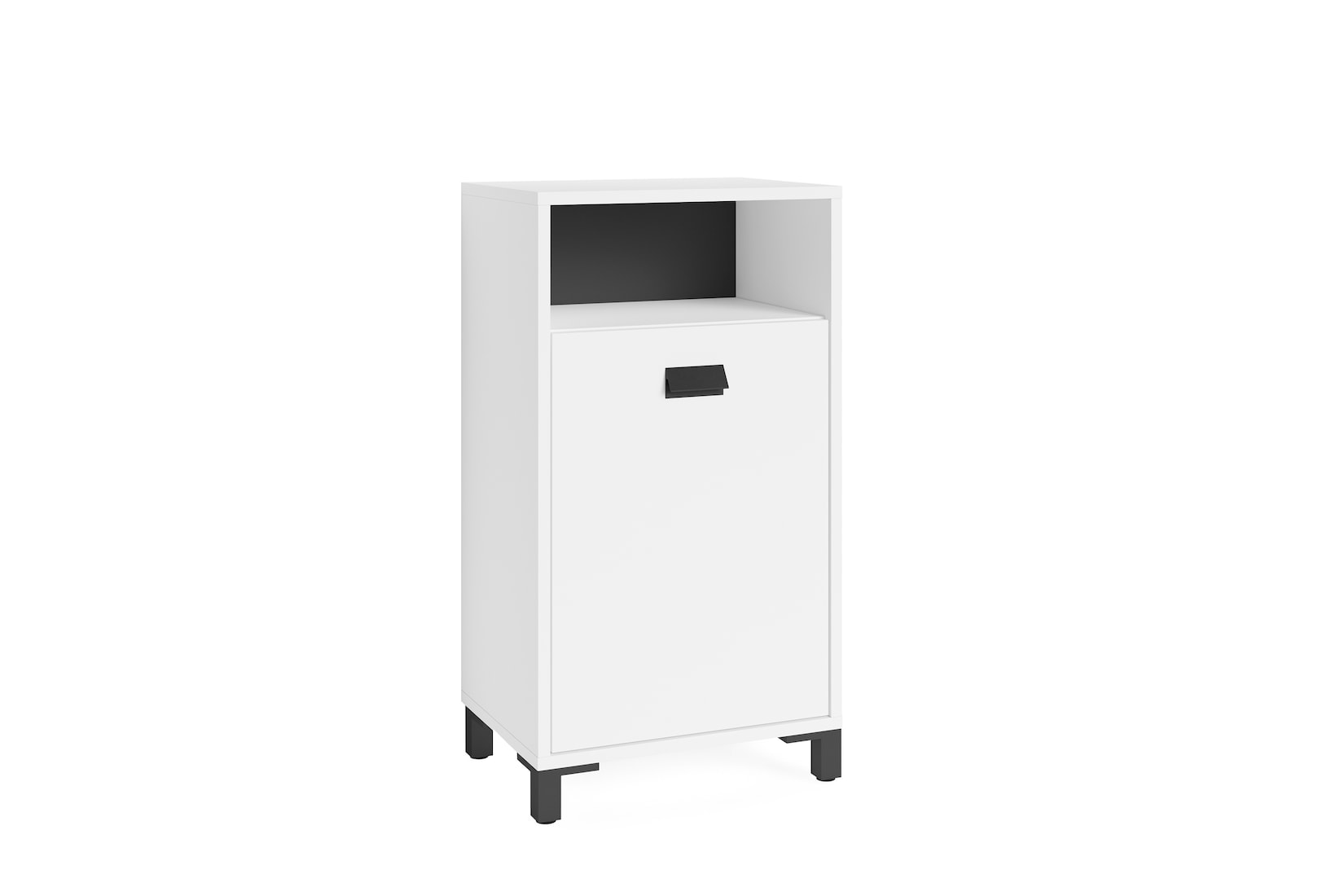 byLIVING Badezimmer Kommode WELLNESS, Breite 42 cm, weiß/schwarz