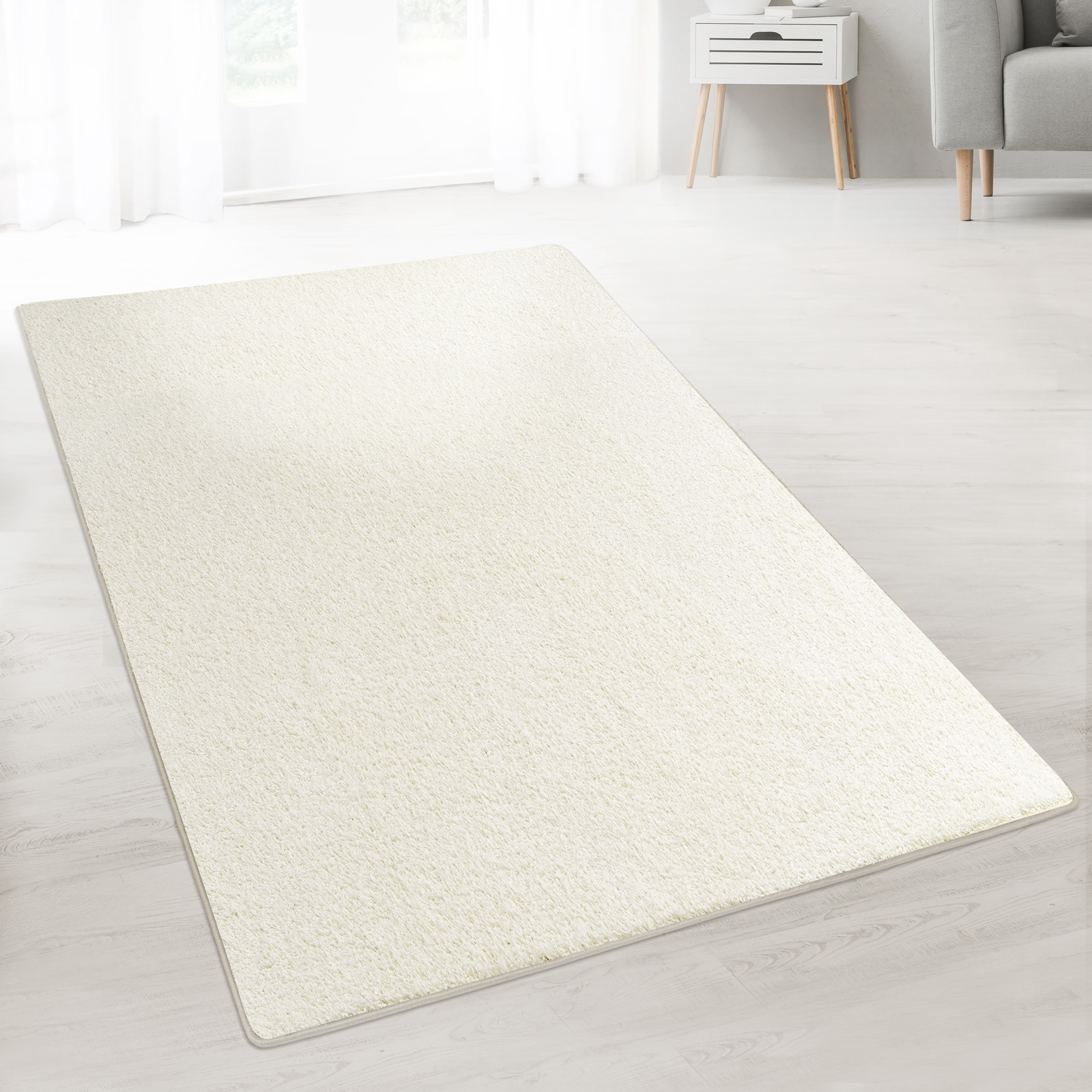 Karat homeliving Shaggy-Teppich auf Maß Barcelona Creme 171