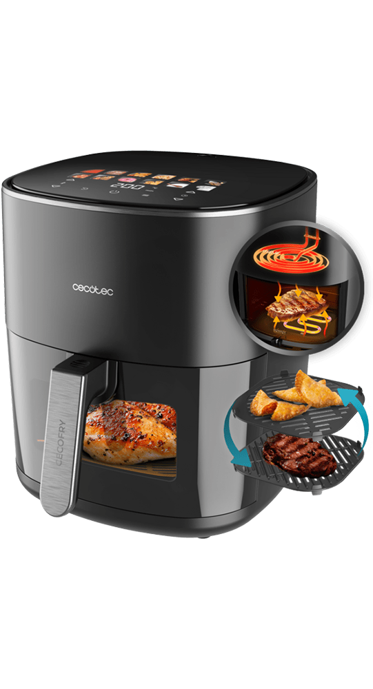 Cecotec Cecofry&Grill Duoheat 6500 Schwarz 