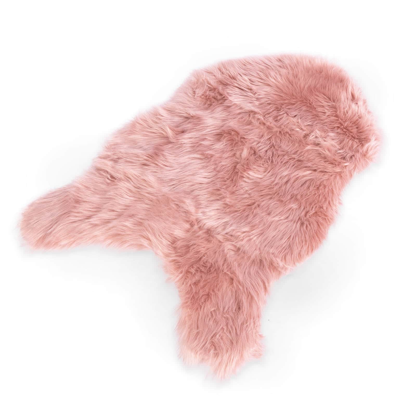 Karat homeliving Kunstfell Nelly | Flauschiges Dekofell | Rosa 