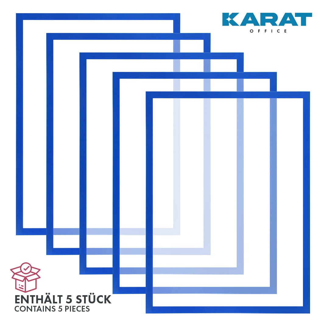 karatoffice Dokumentenhalter | Magnetisch | 5 St&uuml;ck | DINA3 