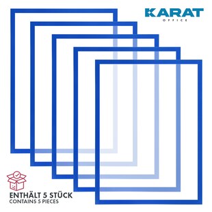 karatoffice Dokumentenhalter | Magnetisch | 5 Stück | DINA3 