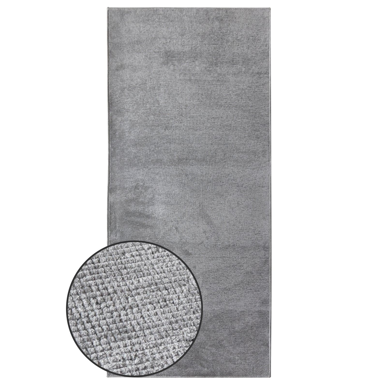 Karat homeliving Teppich-L&auml;ufer auf Ma&szlig; | Azade | Silber 