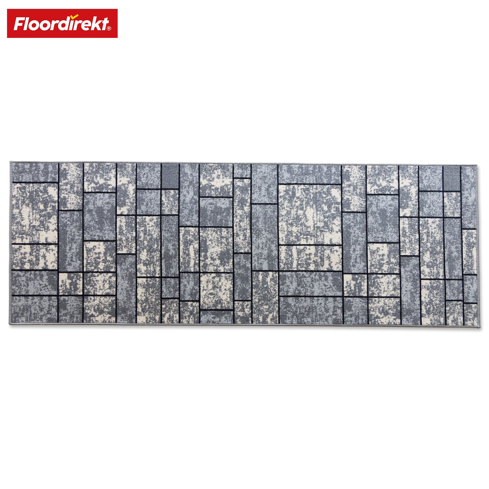 Floordirekt Teppich-L&auml;ufer nach Ma&szlig; | Mannheim | Grau 