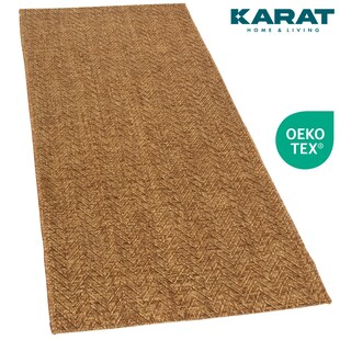 Karat homeliving Karat Wohnteppich | Cheron | Bodenbelag für Flur & Wohnraum | Braun 