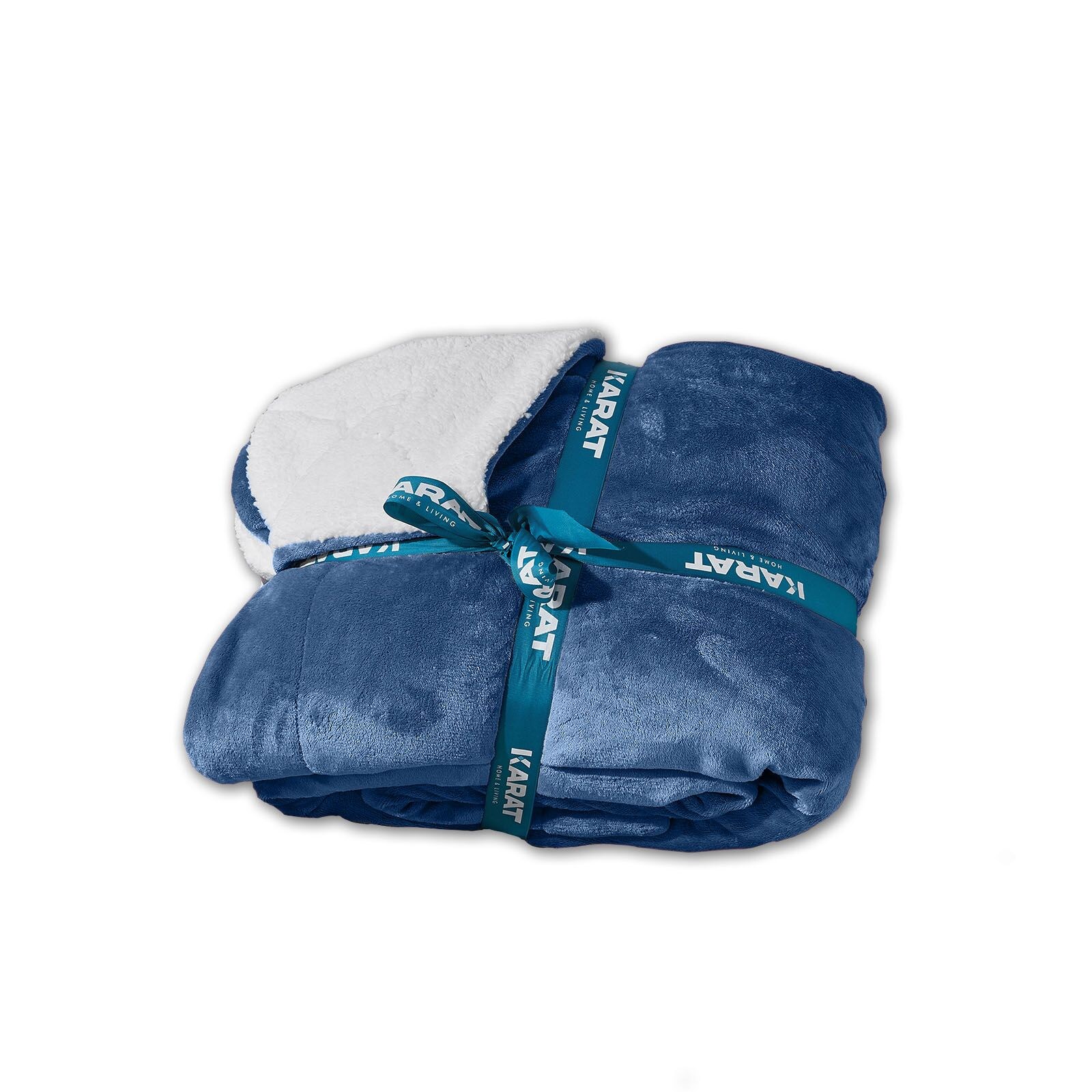 Kuscheldecke Glory   Doppelseitig   Dunkelblau