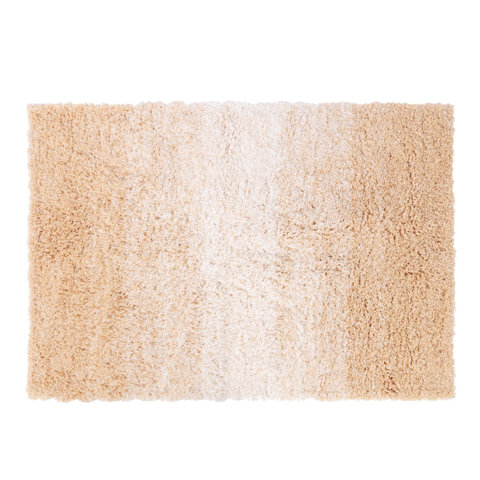 Casa Pura Badteppich Wave | Rutschsicher & schnelltrocknend | Beige/Wei&szlig; 