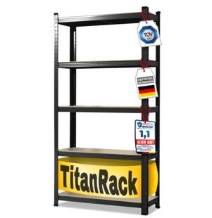 karatcommercial Schwerlastregal | Schwarz 