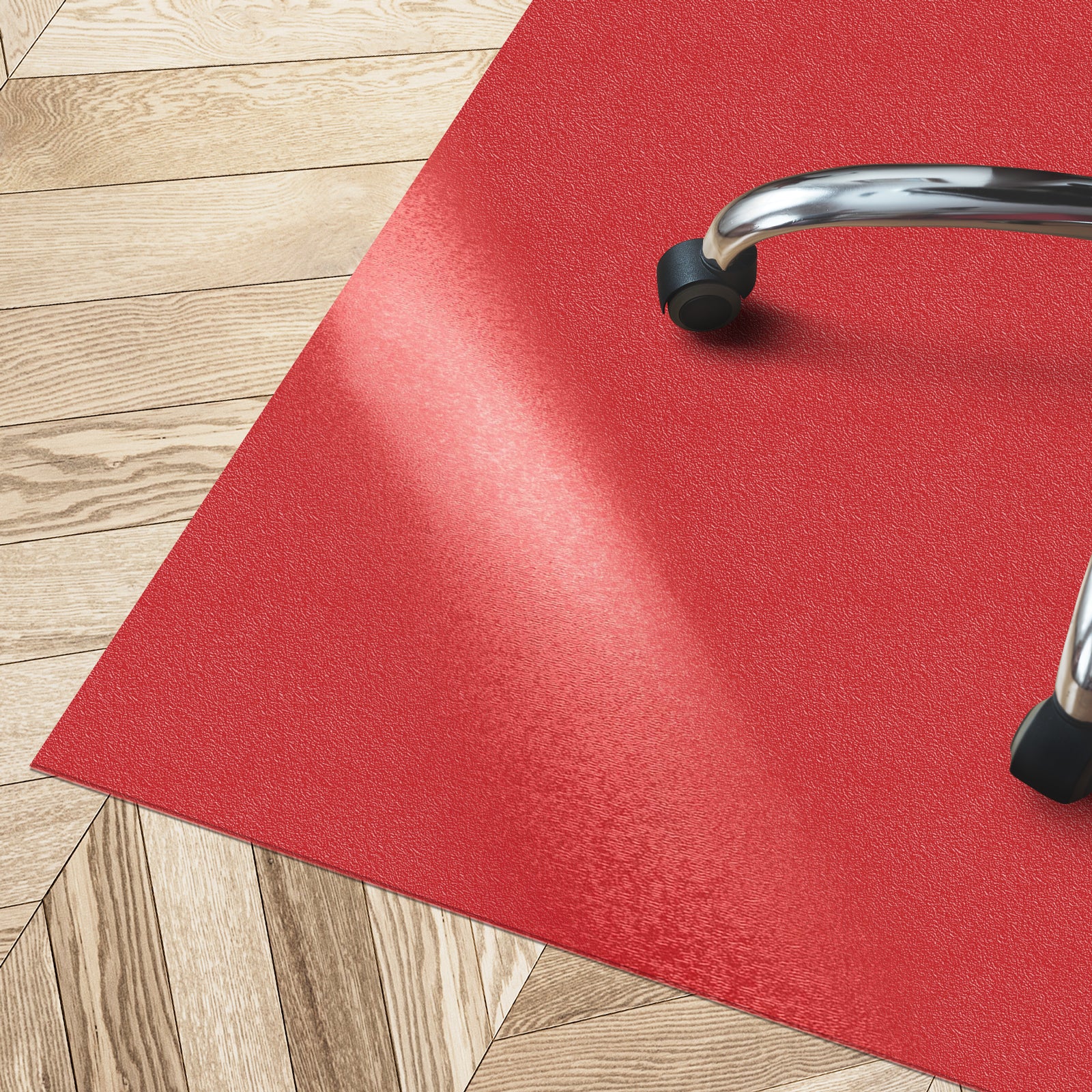 floordirekt Bodenschutzmatte mit abgeschr&auml;gter Kante |  Kleopatra | Rot 
