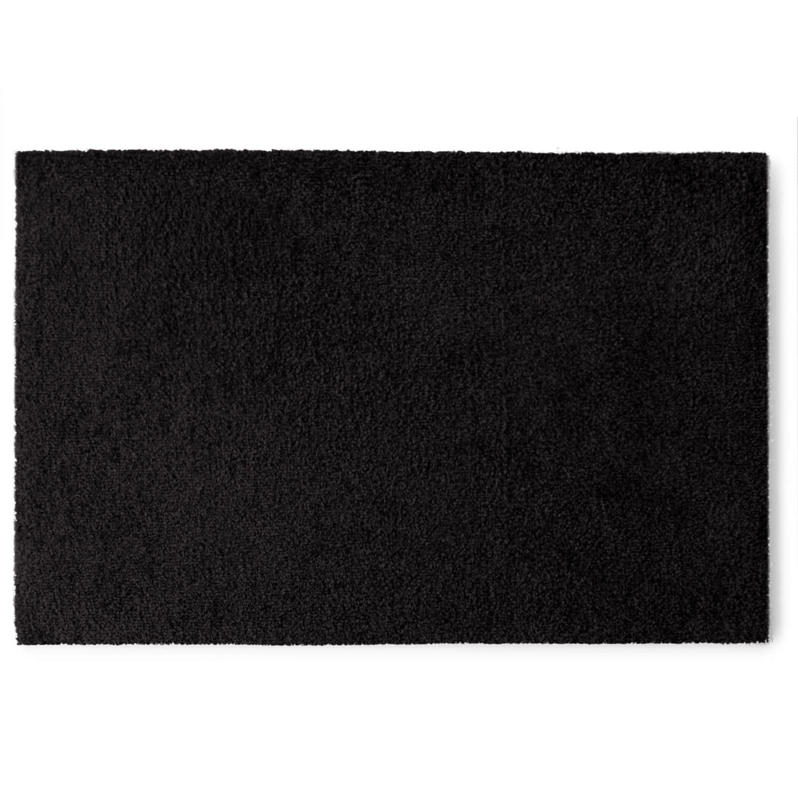 Floordirekt Fu&szlig;matte | Domenico | Stilvolle und praktische Schmutzfangmatte | Schwarz 