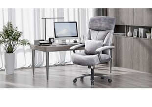 Happy Home Chefsessel LY006-GRA -Schwarz-Grau 