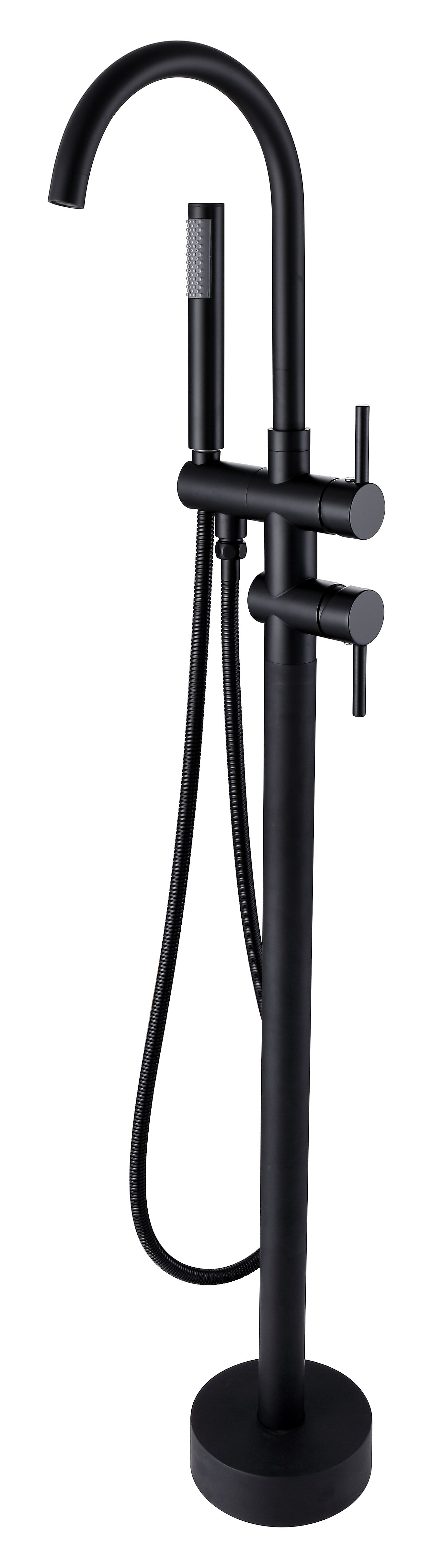 SONATA Armatur freistehend schwarz 