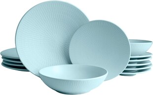 ECHTWERK 12tlg Vintage Tafelservice "Blanka", mint 