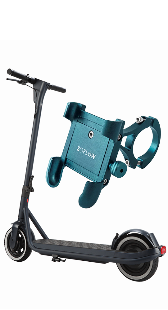 SoFlow SO ONE Lite E- Scooter+ SoFlow Handyhalterung Premium Grau 