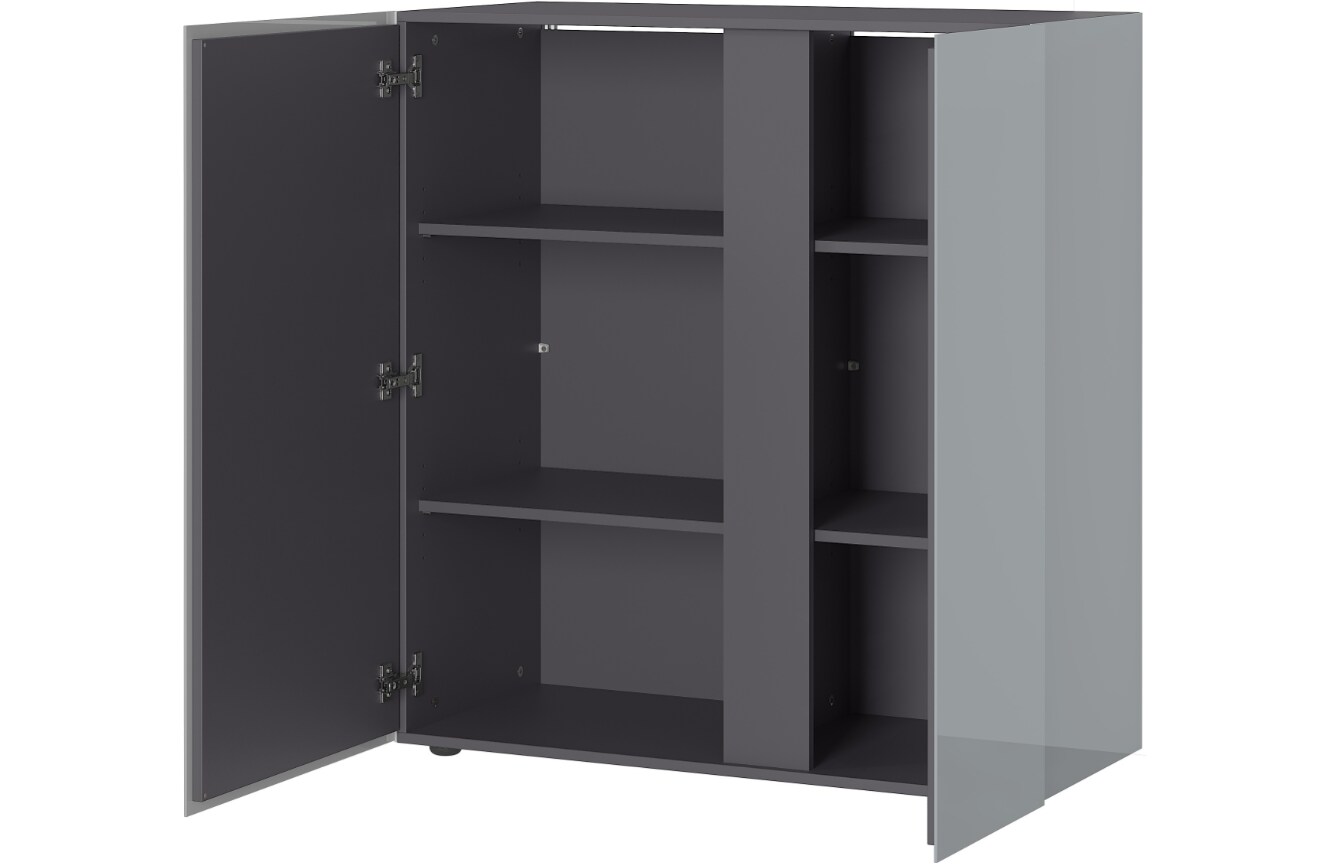 GW-MESA Kommode 2526 - versch. Ausf&uuml;hrungen - Silbergrau 