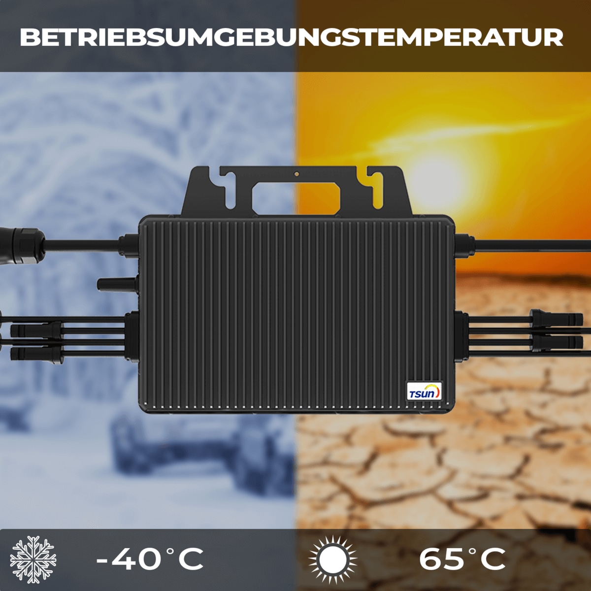 Balkonkraftwerk 1840W - Komplettset Mit Wechselrichter