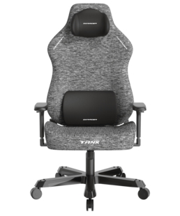 DXRacer Gaming Stuhl, GC/XXLTM23FBE/G, TANK Serie, Stoffbezug grau meliert, 180kg 