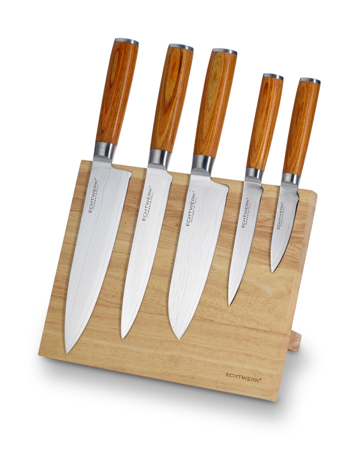 Damastmesser Set 6tlg, inkl Messerblock