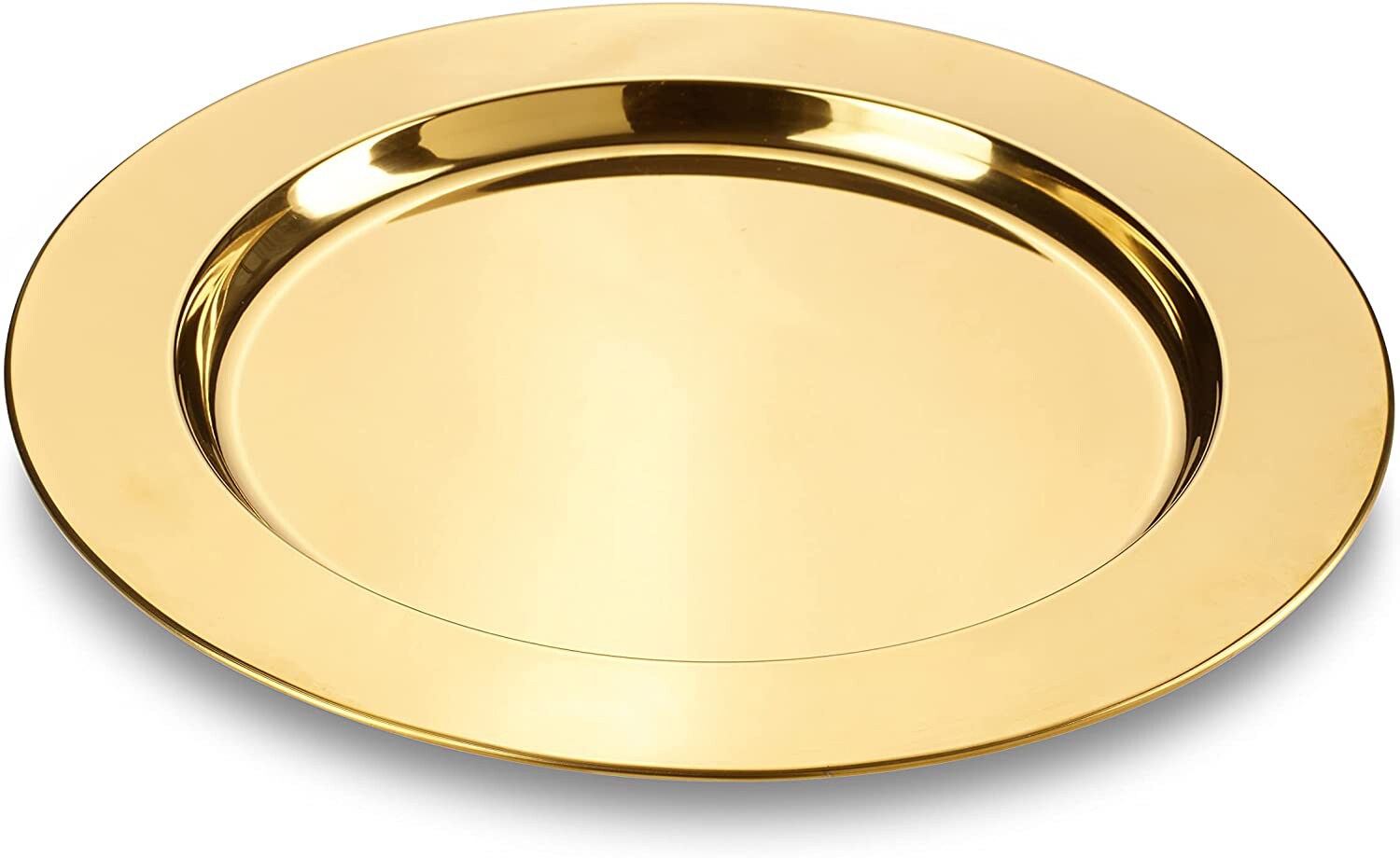 Platzteller Set 2tlg aus Edelstahl - gold
