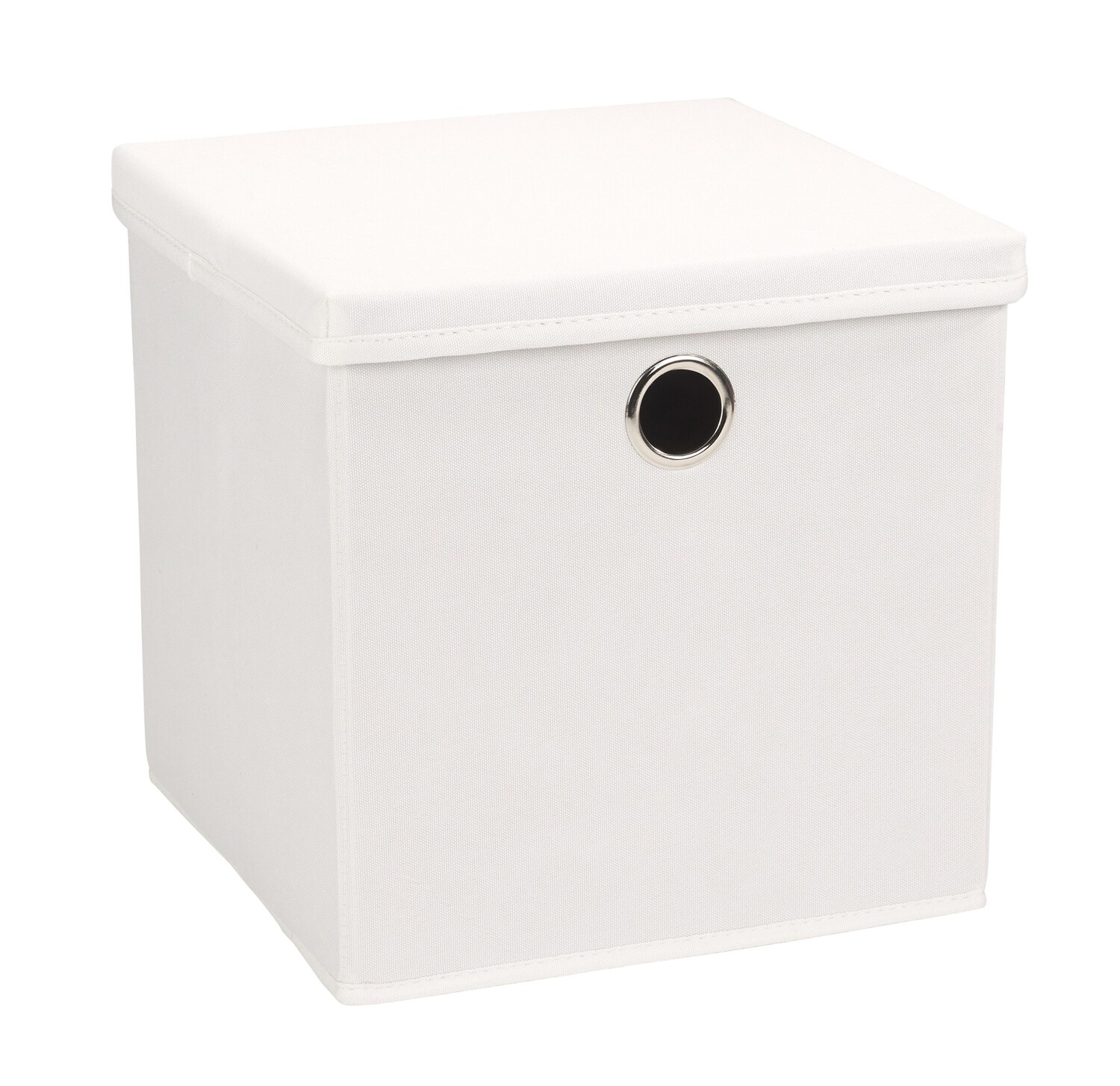 Aufbewahrungsbox mit Deckel - wei&szlig; 