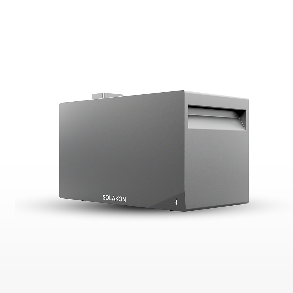Solakon ONE Erweiterungsspeicher mit 2,11 kWh Kapazit&auml;t f&uuml;r Balkonkraftwerk, modulare Erweiterbarkeit auf bis zu insgesamt 6 Einheiten (12,66 kWh) 
