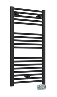 Badezimmer Heizkörper E-Innsbruck, Mattschwarz 48x92cm 
