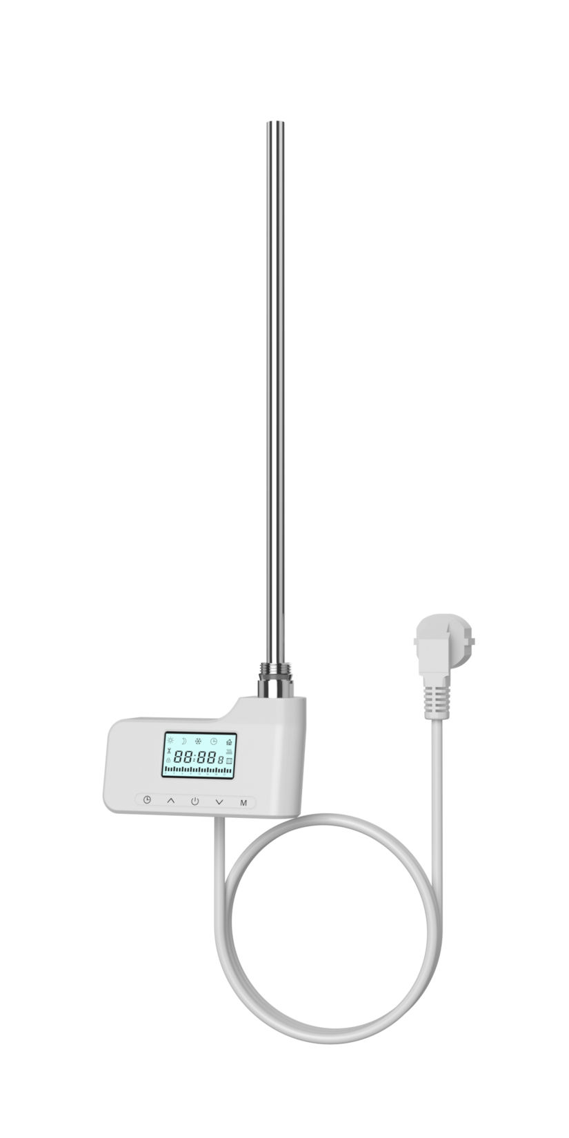 Heizstab 1000W  mit digital Thermostat weiß