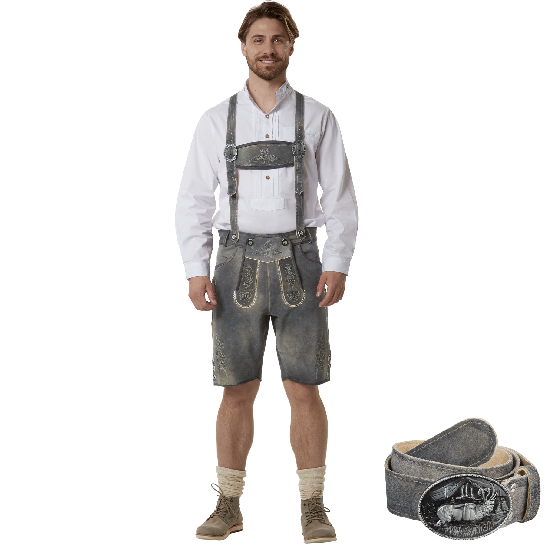 tectake&reg; Lederhose Joshua 