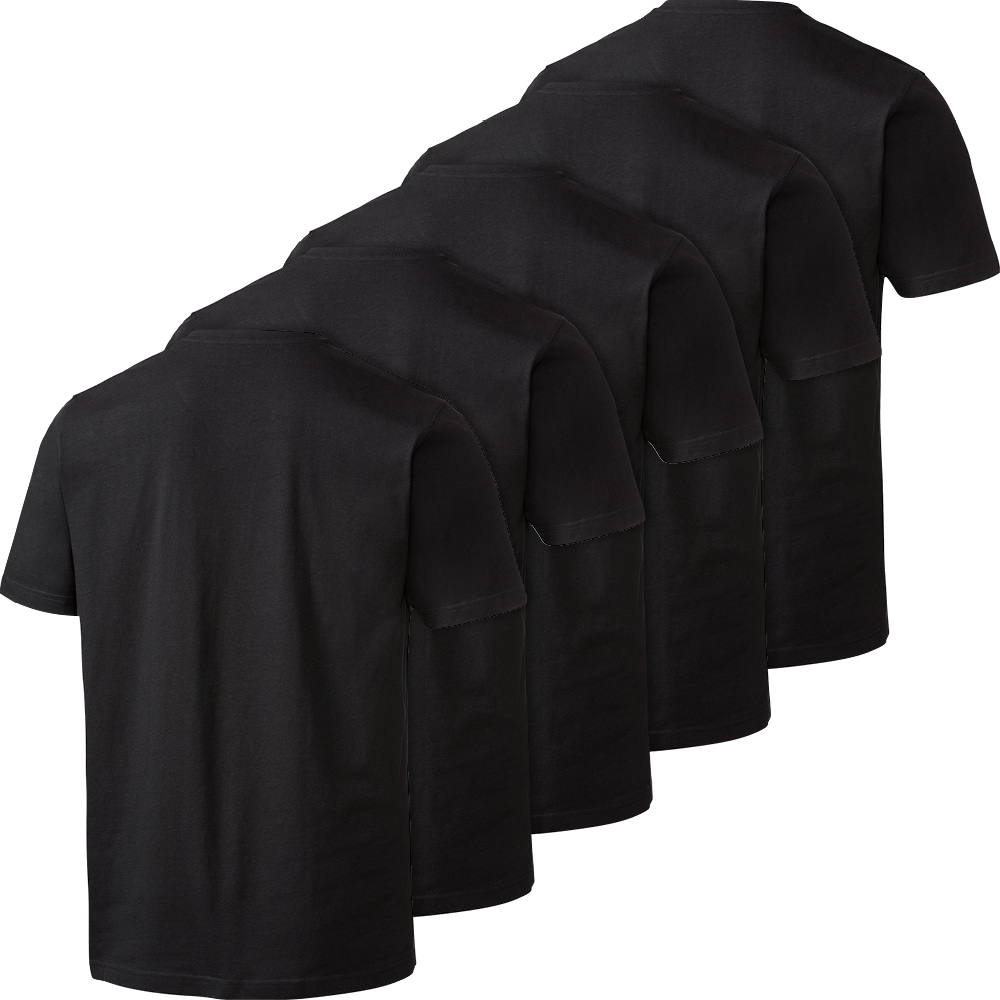 Otto Kern 5er Pack Herren T-Shirts V-Ausschnitt 100% Baumwolle 