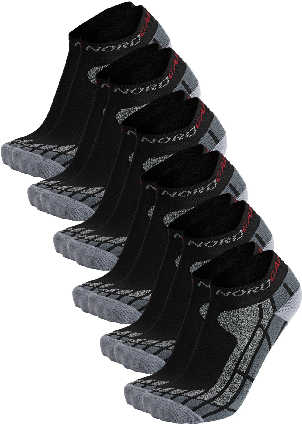 Nordcap 6er Pack Allround-Sportsocken kurz unisex 