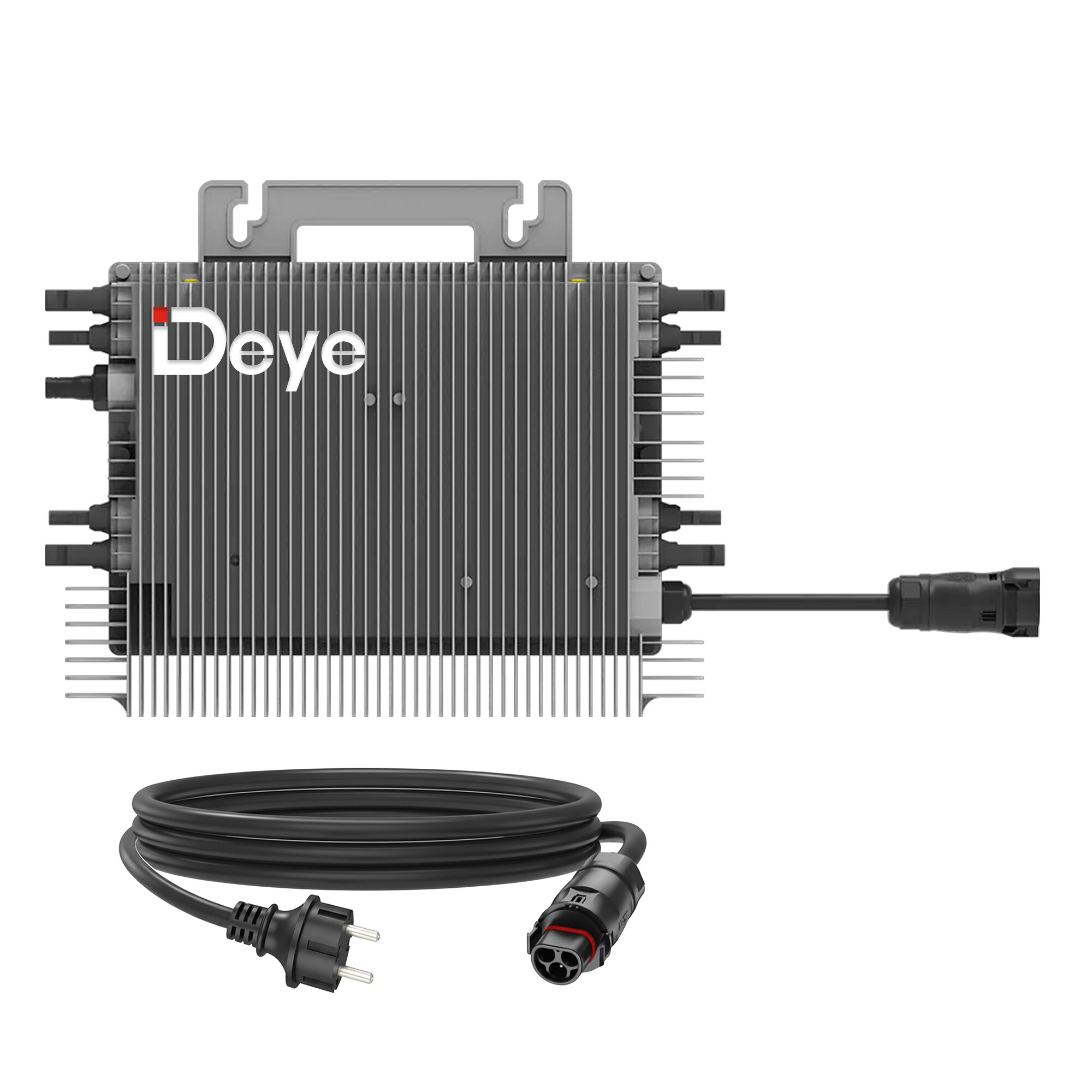 SUNNIVA 2000W Balkonkraftwerk – Bifaziale Fullblack-Module, DEYE 1600W Wechselrichter, Inkl. WLAN & Bluetooth