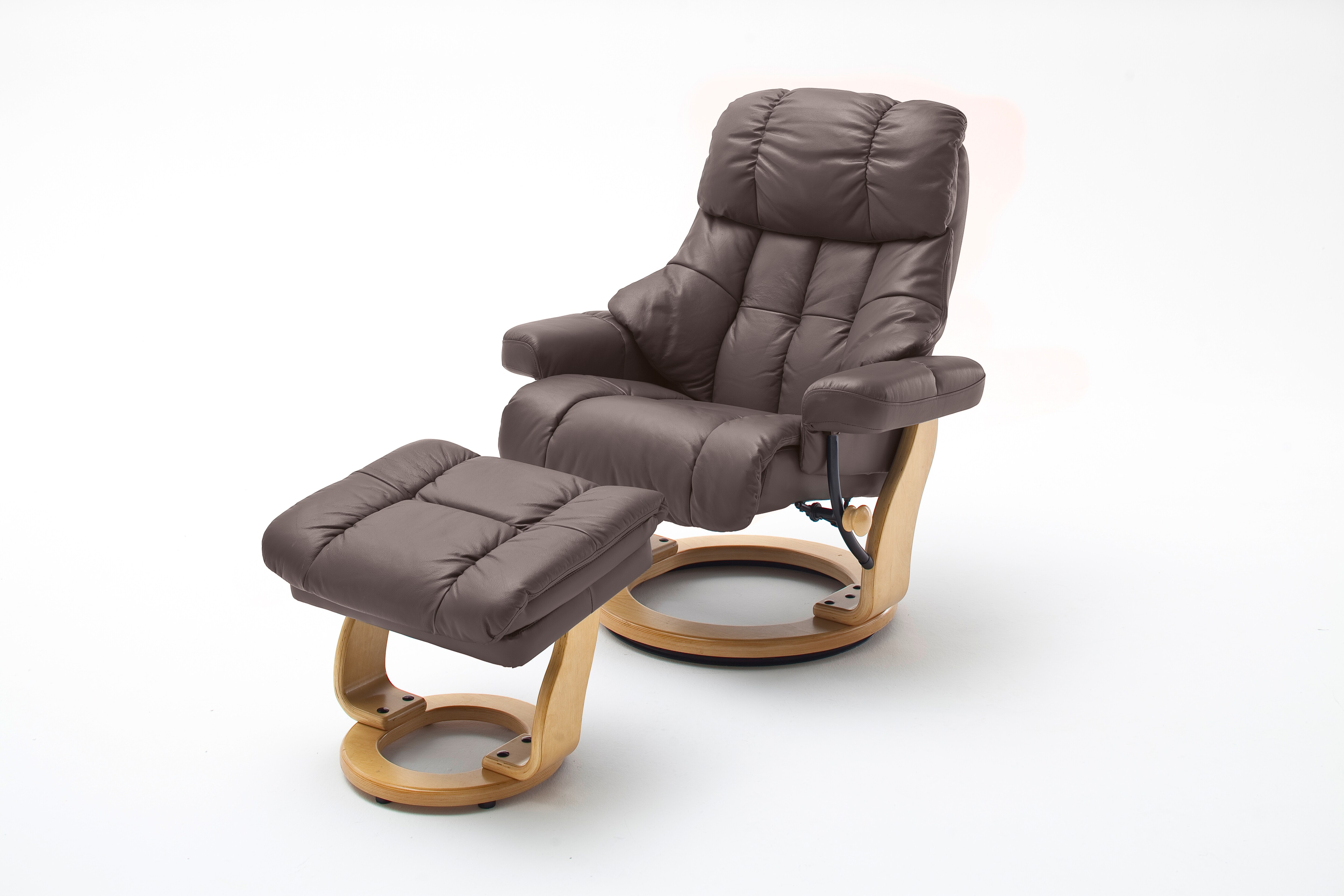 iNNoSeat by MCA + CALGARY XXL Relaxer 180 mit Hocker - versch. Ausf&uuml;hrungen - braun|natur 